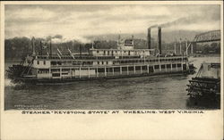 Steamer "Keystone State" Wheeling, WV Postcard Postcard Postcard