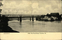 Rail Road Bridge Columbus, GA Postcard Postcard Postcard