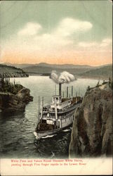 White Pass and Yukon Route Steamer White Horse Five Finger Rapids, YK Canada Misc. Canada Postcard Postcard Postcard