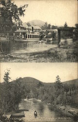 Steamer Halcyon at Squam Bridge Holderness, NH Postcard Postcard Postcard