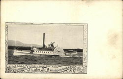 Souvenir of Lake Winnipesaukee, Steamer "Mt. Washington" New Hampshire Postcard Postcard Postcard