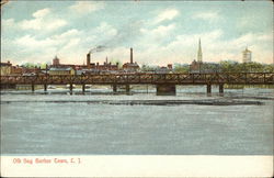 Old Sag Harbor Town Postcard