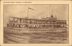 Excursion Boat "Galvez" Galveston, TX Postcard Postcard Postcard
