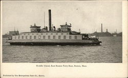 Noddle Island, East Boston Ferry Boat Massachusetts Postcard Postcard Postcard