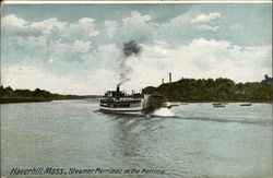 Steamer Merrimac on the Merrimac Postcard