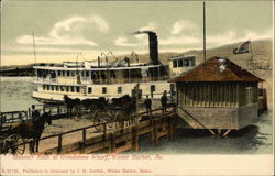 Steamer Ruth at Grindstone Wharf Postcard