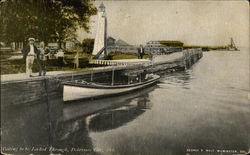 Waiting to be Locked Through Delaware City, DE Postcard Postcard Postcard