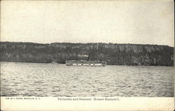 Palisades and Steamer Homer Ramsdell Postcard