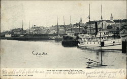 View of Water Front Postcard