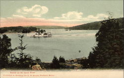 Scene on St. Croix River Boats, Ships Postcard Postcard Postcard