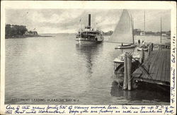 Yacht Landing Pleasure Bay, NJ Postcard Postcard Postcard