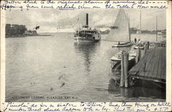 Yacht Landing Pleasure Bay, NJ Postcard Postcard Postcard