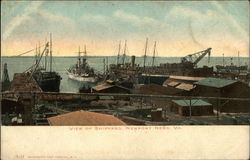 View of Shipyard Newport News, VA Postcard Postcard Postcard