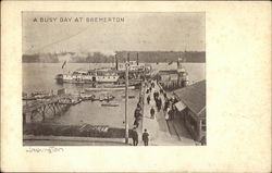 A Busy Day at Bremerton Postcard