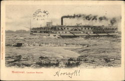 Steammer Sovereign, Lachine Rapids Postcard