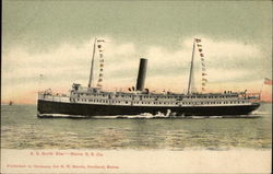 SS North Star, Maine SS Co. Postcard