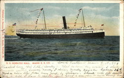 SS Horation Hall, Maine SS Co. Steamers Postcard Postcard Postcard