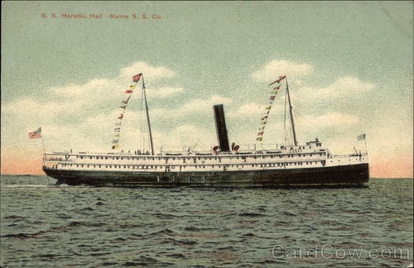 SS Horatio Hall, Maine SS Co. Steamers