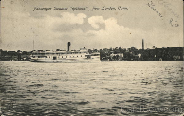 Passenger Steamer Restless New London Connecticut