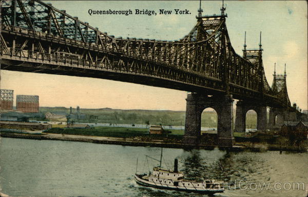 Queensborough Bridge across the Water New York