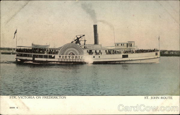 Str. Victoria on Fredericton-St. John Route Steamers