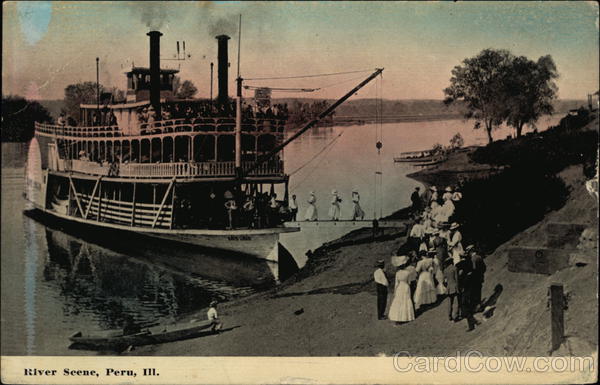 River Scene Peru Illinois