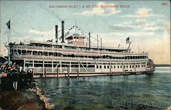 Excursion Boat J.S. on the Mississippi Boats, Ships