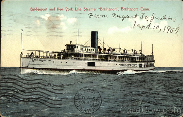 Bridgeport and New York Line Steamer Bridgeport Connecticut