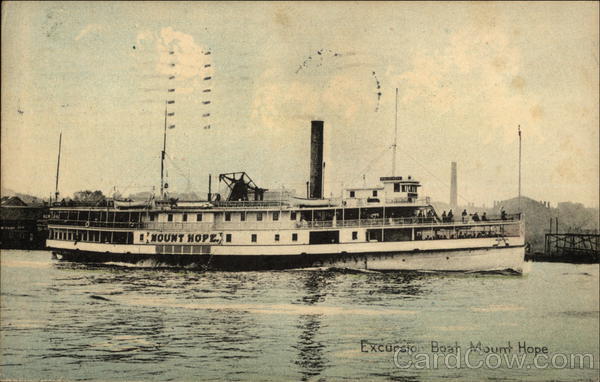 Excursion Boat Mount Hope Steamers