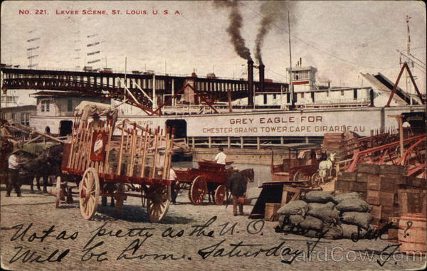 Levee Scene St. Louis Missouri