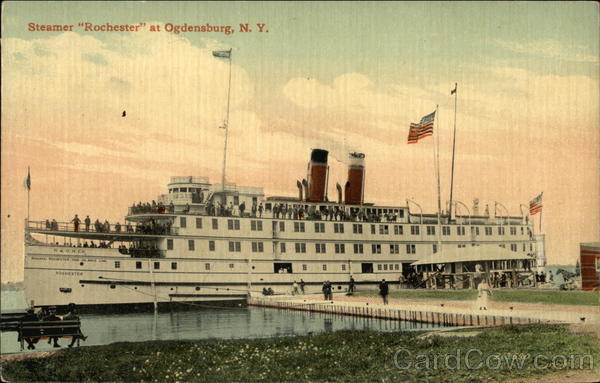 Steamer Rochester Ogdensburg New York