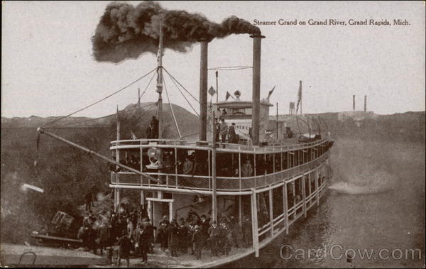 Steamer Grand on Grand River Grand Rapids Michigan