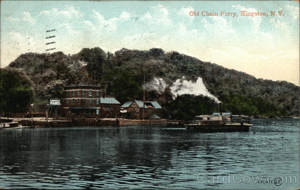 Old Chain Ferry on the Water Kingston New York