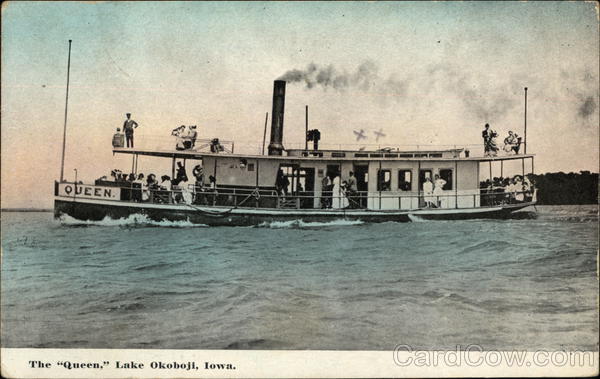 The Queen Lake Okoboji Iowa Steamers