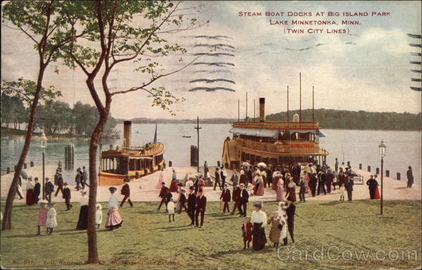 Steam Boat Docks at Big Island Park Lake Minnetonka Minnesota