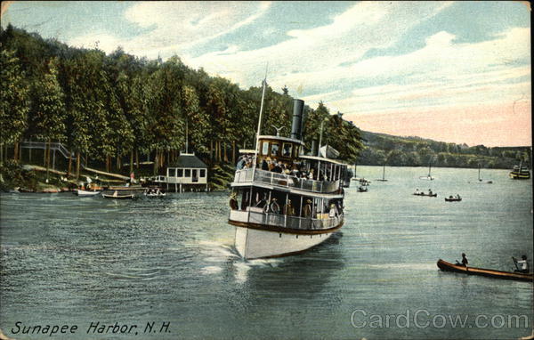 Steamer in Sunapee Harbor New Hampshire