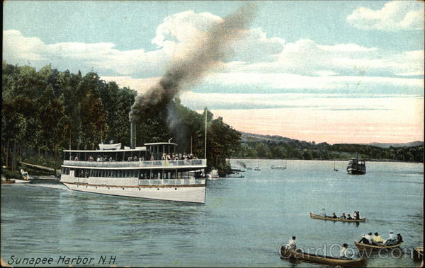 Boats in Sunapee Harbor New Hampshire