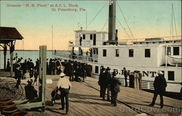 Steamer HB Plant at ACL Dock St. Petersburg Florida