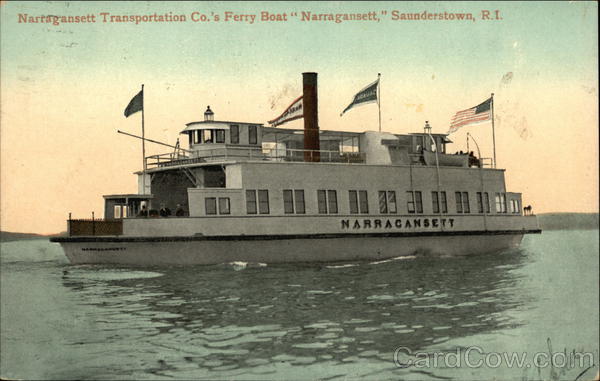 Narragansett Transportation Company's Ferry Boat Narragansett Saunderstown Rhode Island