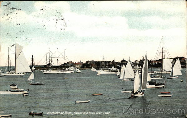 Harbor and Neck View from Town Marblehead Massachusetts
