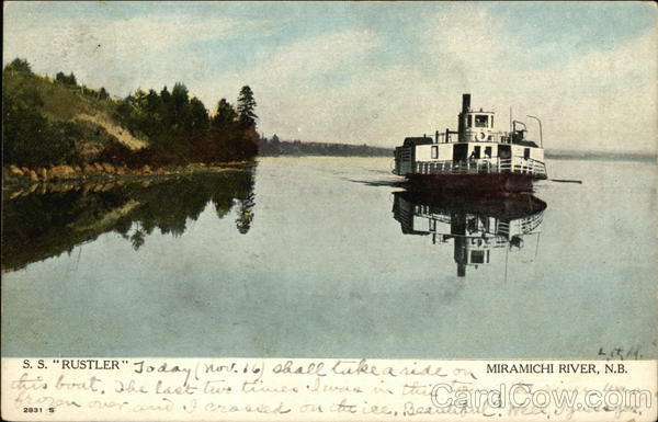 S.S. Rustler Miramichi River NB Canada New Brunswick