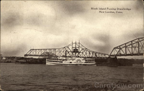 Block Island Passing Drawbridge New London Connecticut