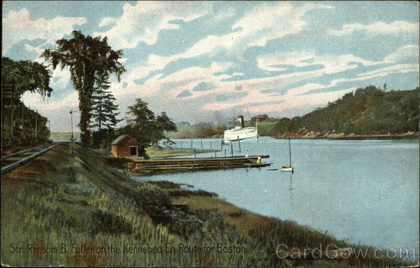 Str. Ransom B. Fuller on the Kennebec Massachusetts