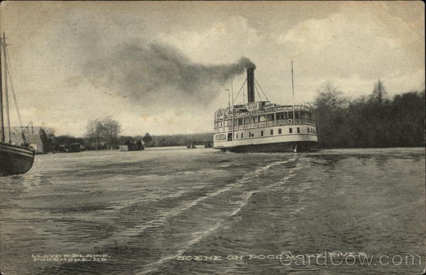 Scene on the Pocomoke River Steamers