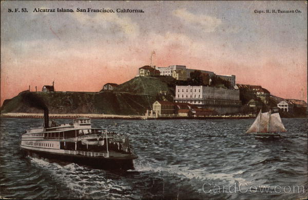 Water View of Alcatraz Island San Francisco California