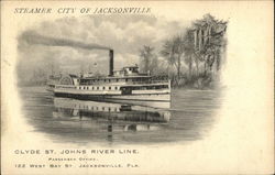 Steamer City of Jacksonville, Clyde St. Johns River Line Steamer City of Jacksonville, Clyde St. Johns River Line