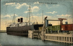 Carferry Loading Milwaukee, WI Postcard Postcard Postcard