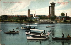 Scene on Kankakee River Postcard