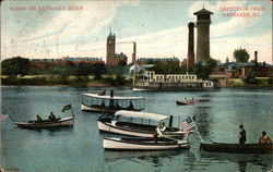 Scene on Kankakee River Illinois Postcard Postcard Postcard