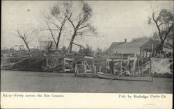 Ferry Across the Rio Grande Postcard